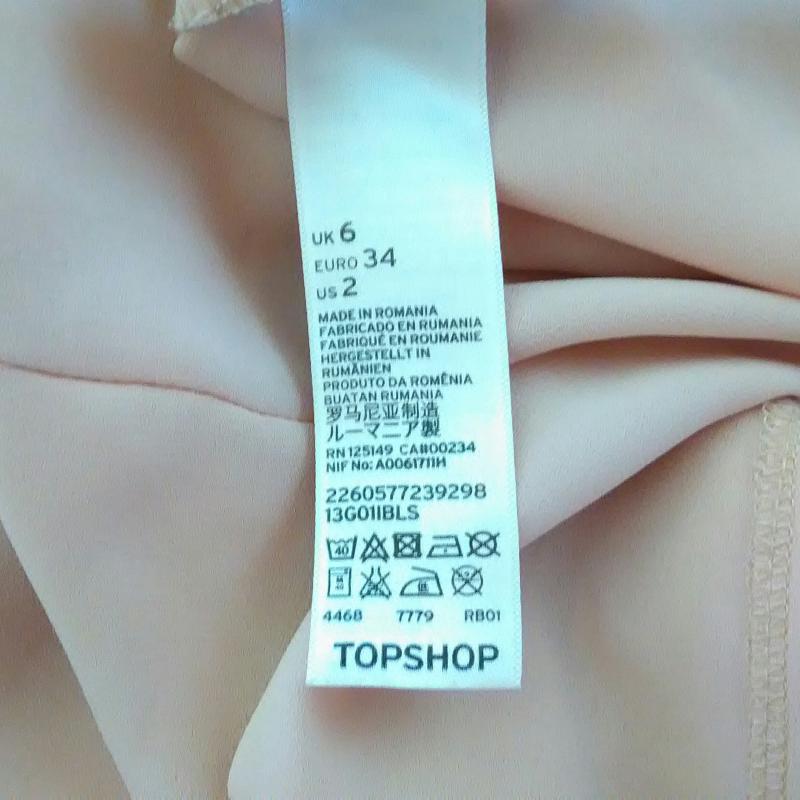 トップショップ TOPSHOP カットソー 長袖 2 無地 桃 / ピンク / レディース USED 古着 中古 10009749