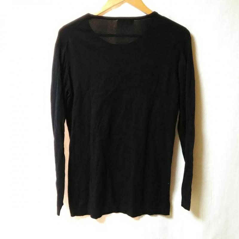 ニジュウサンク 23区 カットソー 長袖 38 無地 黒 / ブラック / レディース USED 古着 中古 10009751
