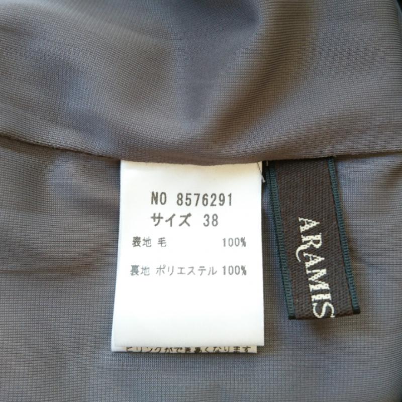 アラミス ARAMIS ワンピース ひざ丈スカート 38 無地 灰 / グレー / レディース USED 古着 中古 10009763