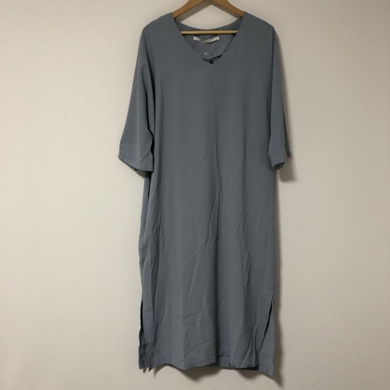 エディットバイイエッカベッカ Editt by YECCA VECCA ワンピース ロングスカート 布ベルト付きワンピース FREE 無地 青 / ブルー / レディース USED 古着 中古 10009814
