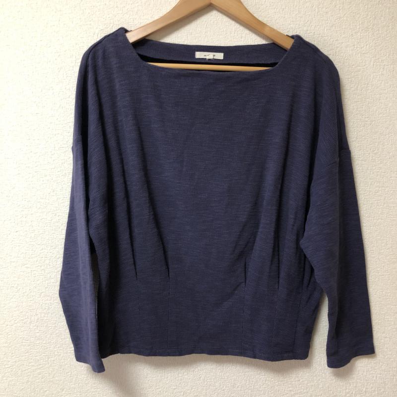 スタディオクリップ studio CLIP カットソー 長袖 M 無地 紫 / パープル / レディース USED 古着 中古 10009848