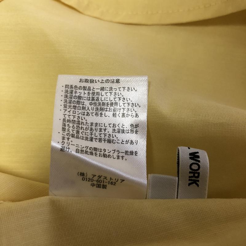 グローバルワーク GLOBAL WORK カットソー 七分袖 L 無地 黄 / イエロー / レディース USED 古着 中古 10009852