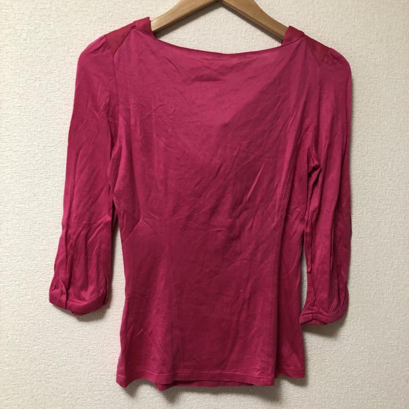 ボディードレッシングデラックス BODY DRESSING Deluxe カットソー 七分袖 38 無地 桃 / ピンク / レディース USED 古着 中古 10009858