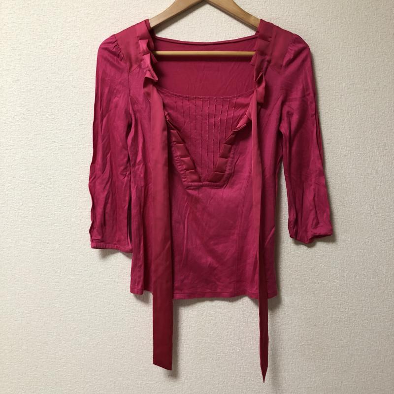 ボディードレッシングデラックス BODY DRESSING Deluxe カットソー 七分袖 38 無地 桃 / ピンク / レディース USED 古着 中古 10009858