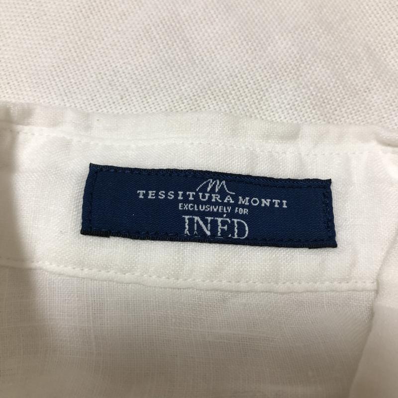 イネド INED シャツ、ブラウス 半袖 7 無地 白 / ホワイト / レディース USED 古着 中古 10009873