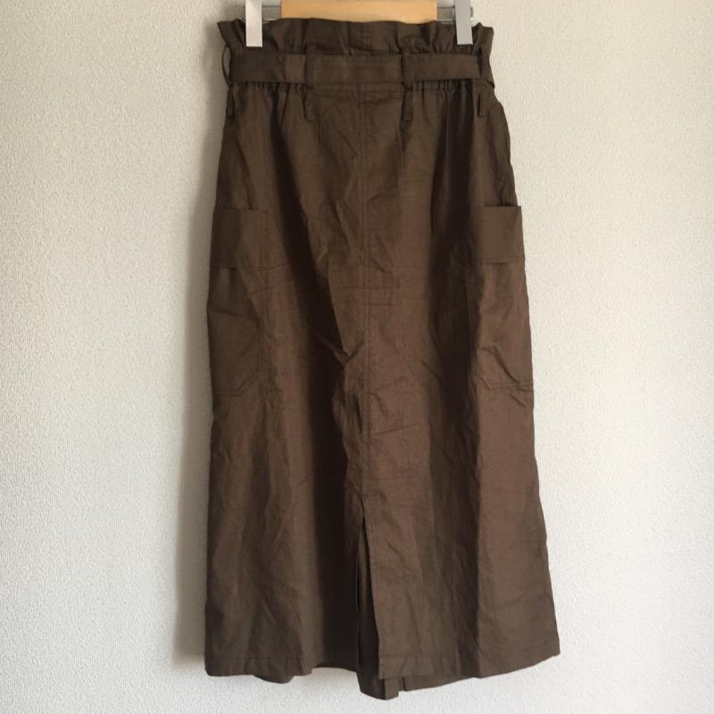 イェッカ ヴェッカ YECCA VECCA スカート ひざ丈スカート FREE 無地 茶 / ブラウン / レディース USED 古着 中古 10009914