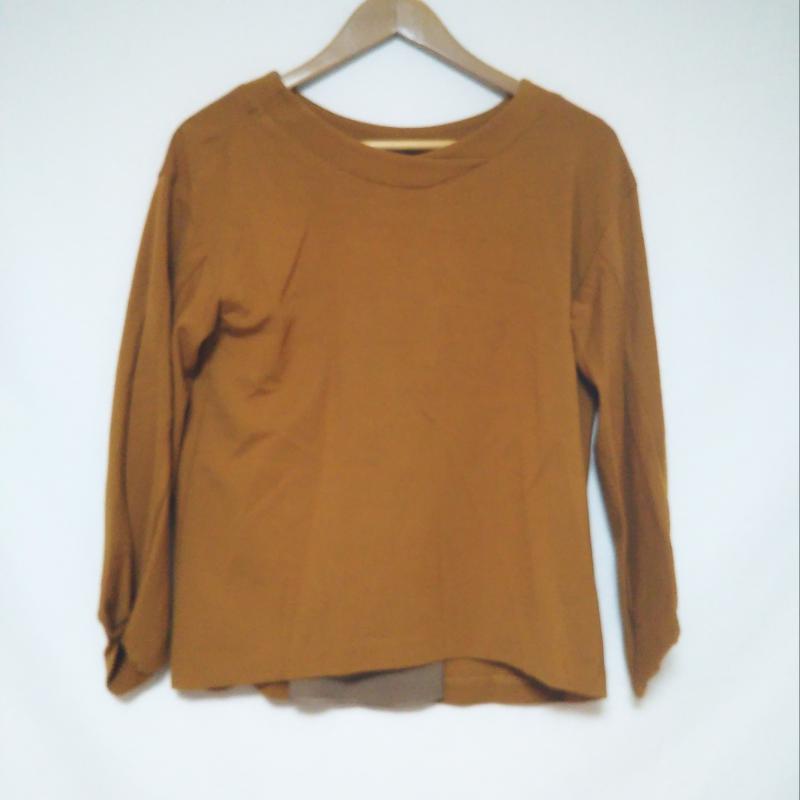 エンネア Ennea カットソー 長袖 36 無地 茶 / ブラウン / レディース USED 古着 中古 10009962