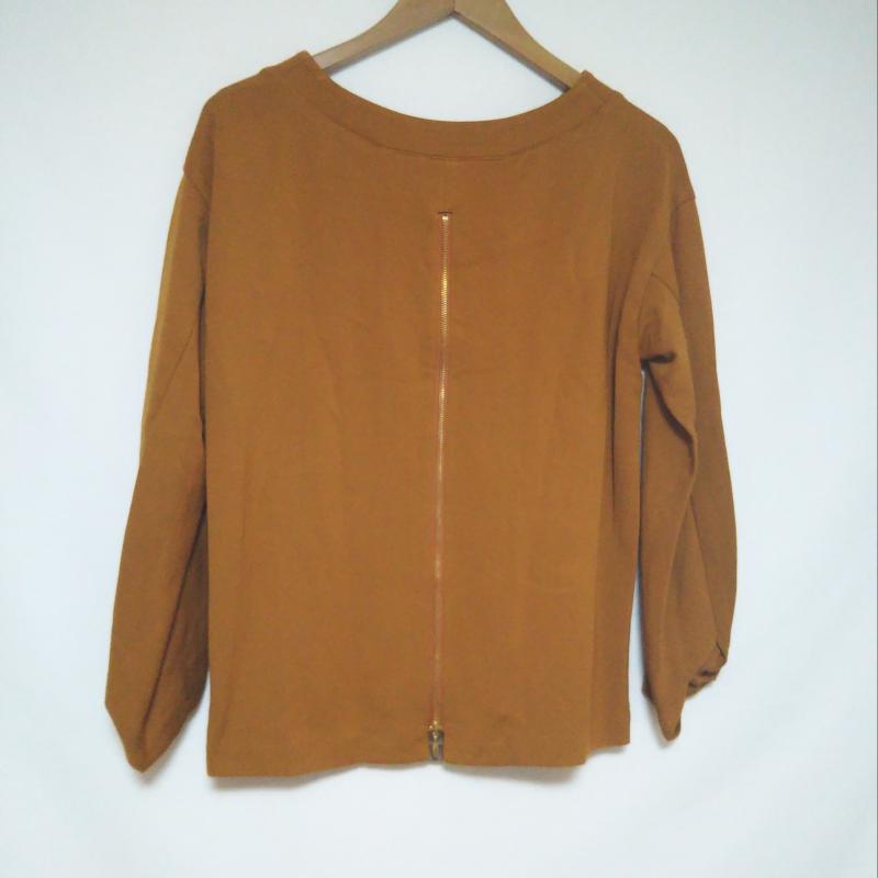 エンネア Ennea カットソー 長袖 36 無地 茶 / ブラウン / レディース USED 古着 中古 10009962
