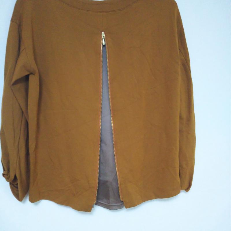 エンネア Ennea カットソー 長袖 36 無地 茶 / ブラウン / レディース USED 古着 中古 10009992