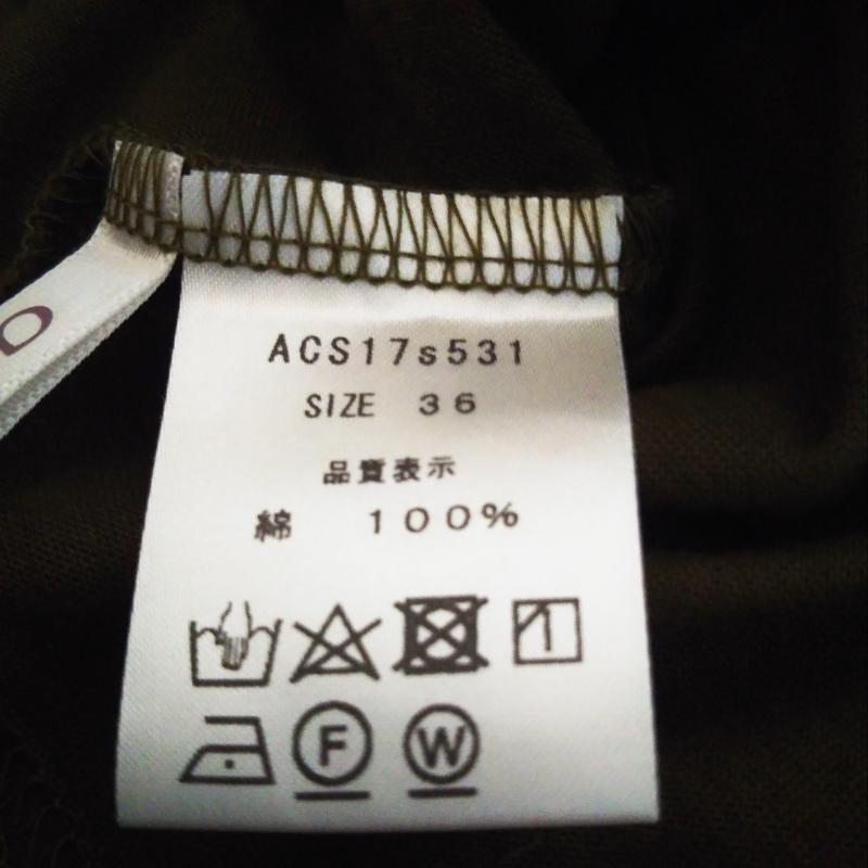 アナナス anana カットソー 半袖 36 無地 緑 / グリーン / レディース USED 古着 中古 10010004