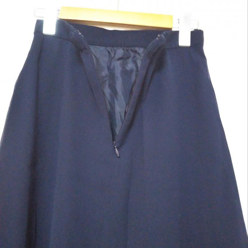 エンネア Ennea スカート ひざ丈スカート 36 無地 紺 / ネイビー / レディース USED 古着 中古 10010005