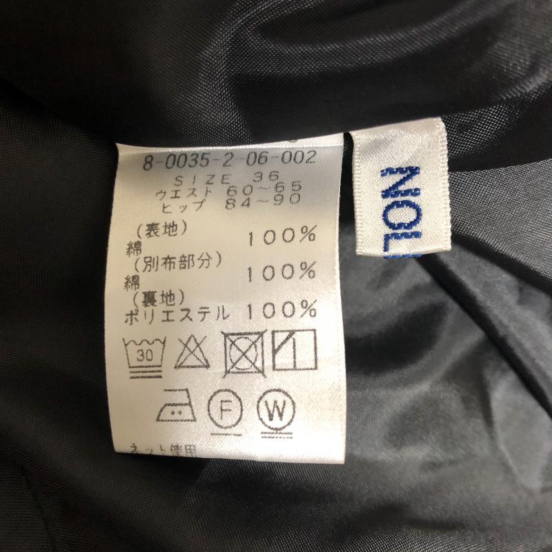 ノーリーズ NOLLEY'S スカート ひざ丈スカート 36 ドット 黒 / ブラック / X 白 / ホワイト / レディース USED 古着 中古 10010067