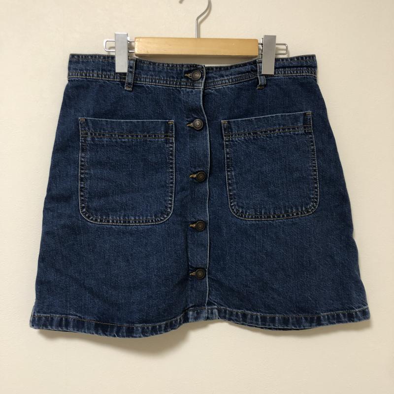 ザラウーマン ZARA WOMAN スカート ミニスカート L 無地 インディゴ / インディゴ / レディース USED 古着 中古 10010079