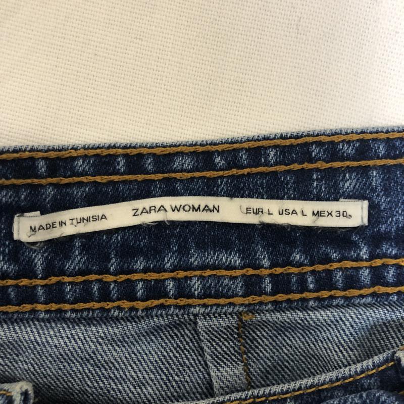ザラウーマン ZARA WOMAN スカート ミニスカート L 無地 インディゴ / インディゴ / レディース USED 古着 中古 10010079