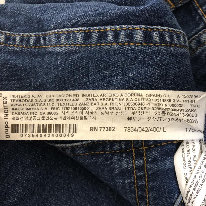 ザラウーマン ZARA WOMAN スカート ミニスカート L 無地 インディゴ / インディゴ / レディース USED 古着 中古 10010079