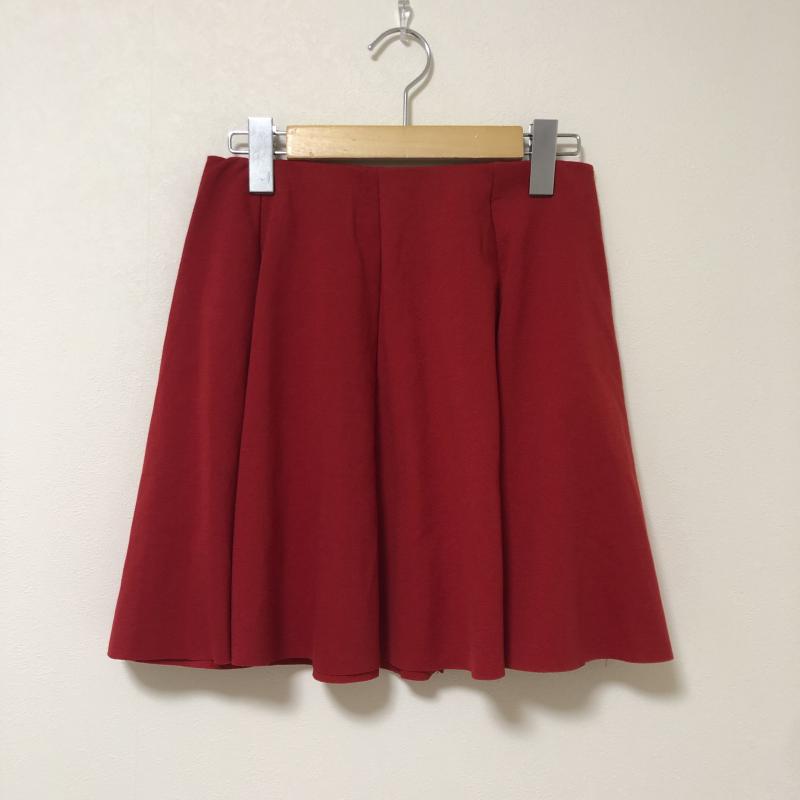 ザラ ZARA TRAFALUC スカート ミニスカート M 無地 赤 / レッド / レディース USED 古着 中古 10010080