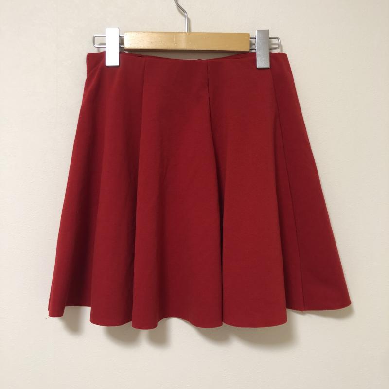 ザラ ZARA TRAFALUC スカート ミニスカート M 無地 赤 / レッド / レディース USED 古着 中古 10010080