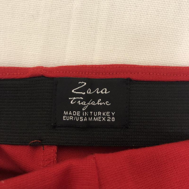 ザラ ZARA TRAFALUC スカート ミニスカート M 無地 赤 / レッド / レディース USED 古着 中古 10010080