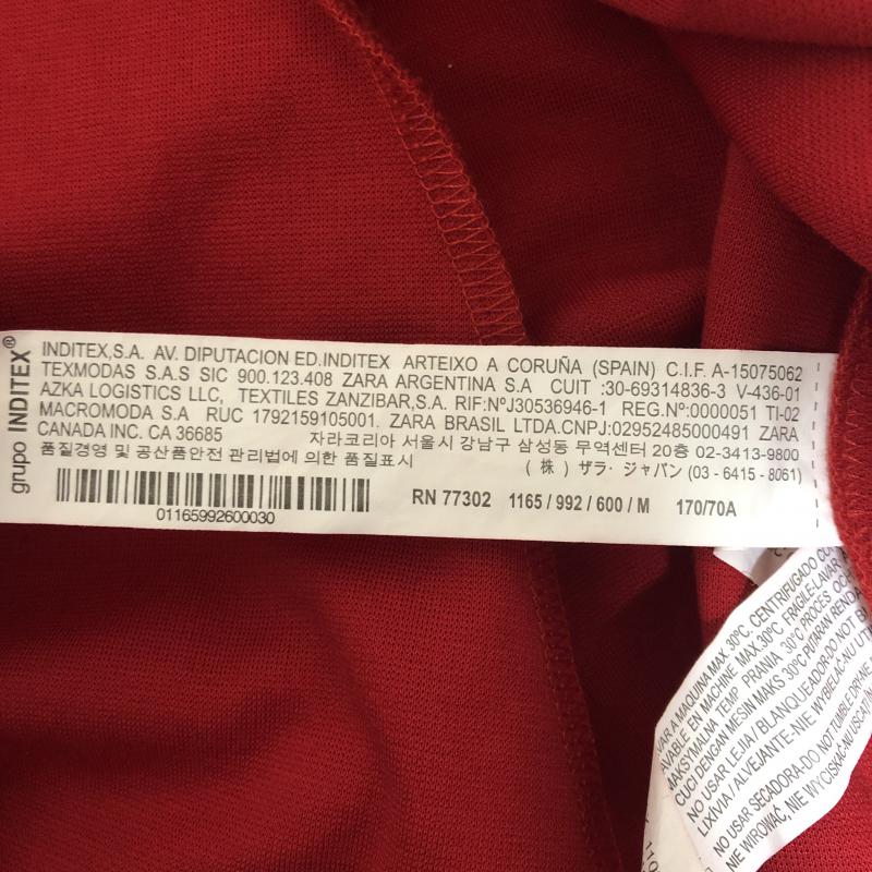 ザラ ZARA TRAFALUC スカート ミニスカート M 無地 赤 / レッド / レディース USED 古着 中古 10010080