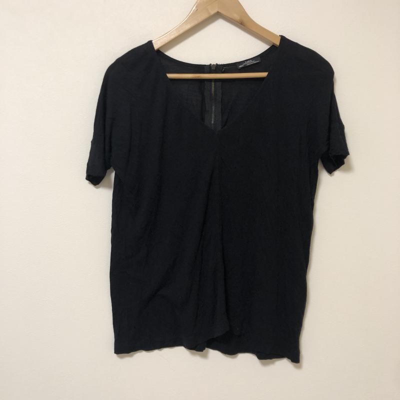 ザラコレクション ZARA COLLECTION Tシャツ 半袖 XS 無地 黒 / ブラック / レディース USED 古着 中古 10010088