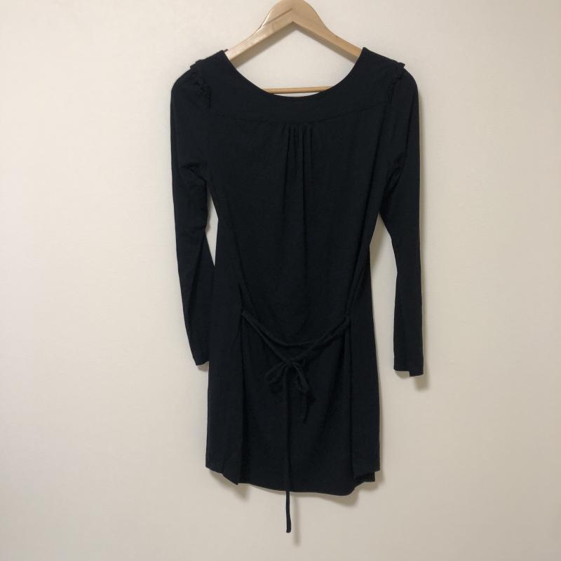 ザラベーシック ZARA BASIC ワンピース ひざ丈スカート S 無地 黒 / ブラック / レディース USED 古着 中古 10010095