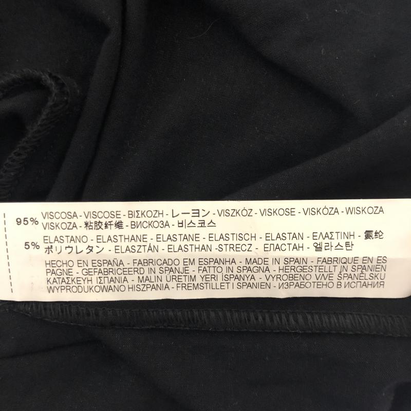ザラベーシック ZARA BASIC ワンピース ひざ丈スカート S 無地 黒 / ブラック / レディース USED 古着 中古 10010095