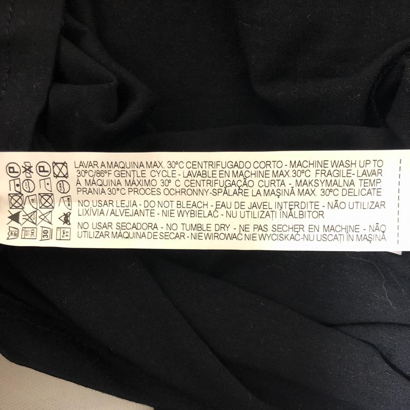 ザラベーシック ZARA BASIC ワンピース ひざ丈スカート S 無地 黒 / ブラック / レディース USED 古着 中古 10010095