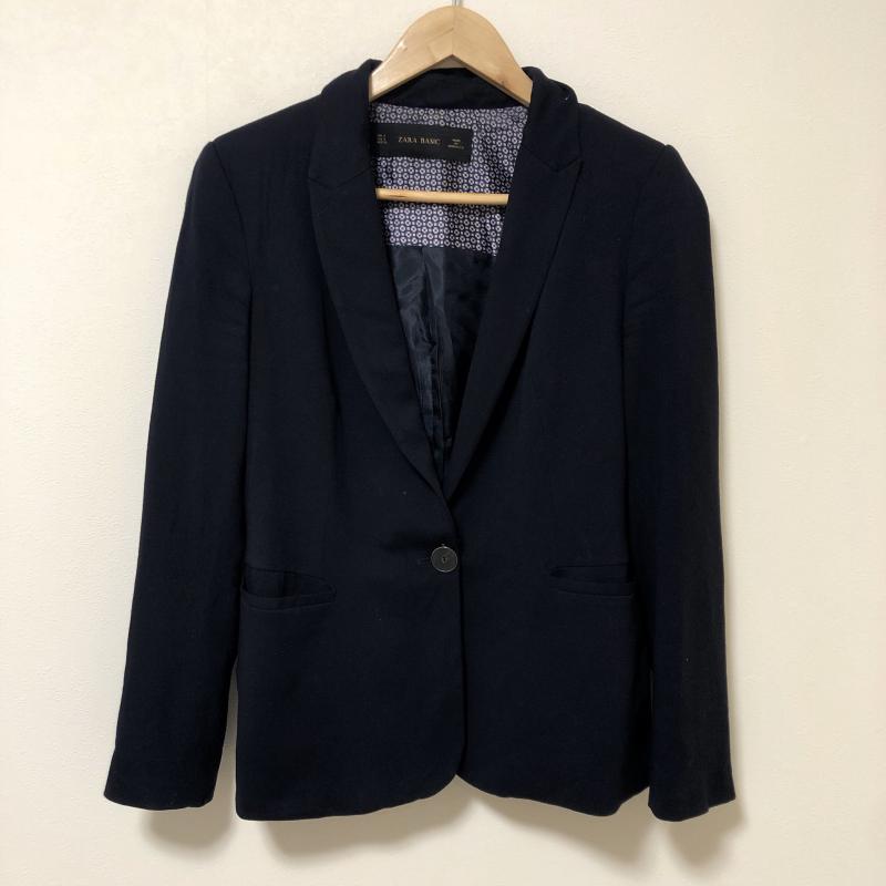 ザラベーシック ZARA BASIC ジャケット、上着 ジャケット、ブレザー S 無地 紺 / ネイビー / レディース USED 古着 中古 10010107