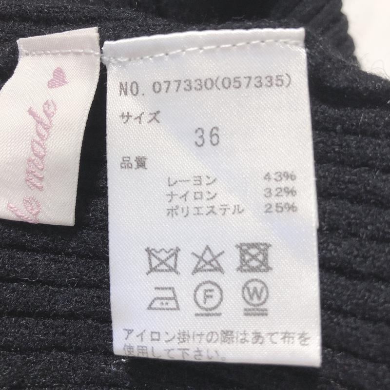トランテアンソンドゥモード 31 Sons de mode カーディガン 長袖 36 無地 黒 / ブラック / レディース USED 古着 中古 10010120