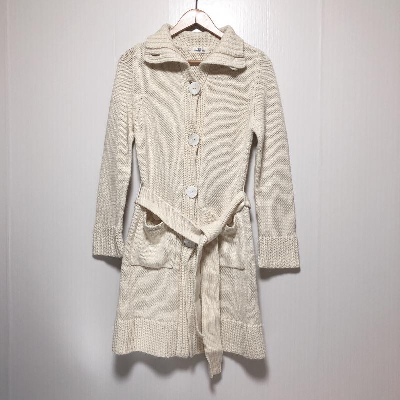 ビアッジョブルー Viaggio Blu カーディガン 長袖 ガウン 2 無地 白 / ホワイト / レディース USED 古着 中古 10010121