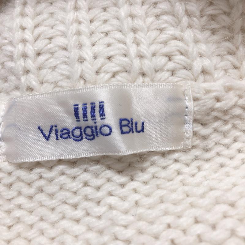 ビアッジョブルー Viaggio Blu カーディガン 長袖 ガウン 2 無地 白 / ホワイト / レディース USED 古着 中古 10010121