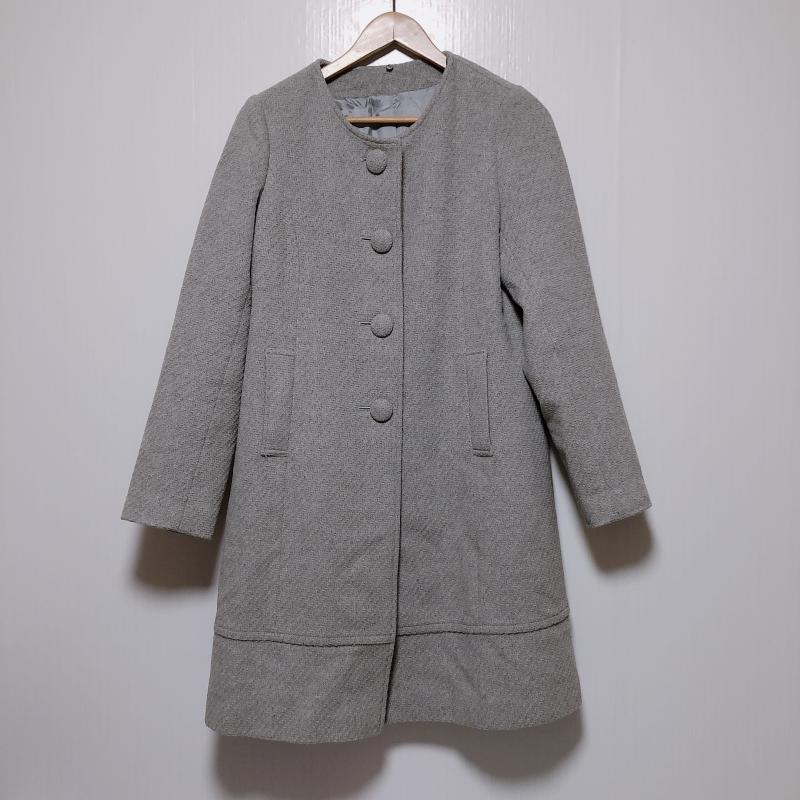 カールパークレーン KARLPARKLANE コート コート一般 2way(襟取外し可能) 無地 灰 / グレー / レディース USED 古着 中古 10010129