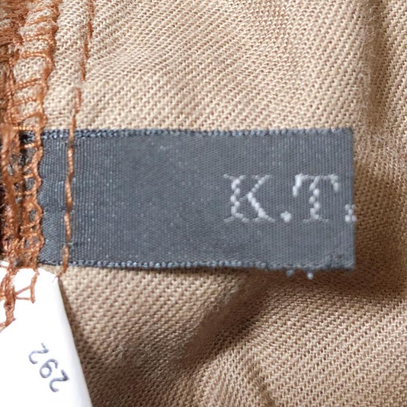 ケーティー K.T パンツ スラックス 無地 茶 / ブラウン / レディース USED 古着 中古 10010130