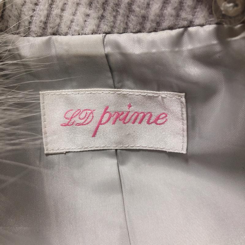 エルディープライム LD prime コート コート一般 フォックスファー取り外し可能 38 無地 灰 / グレー / レディース USED 古着 中古 10010138