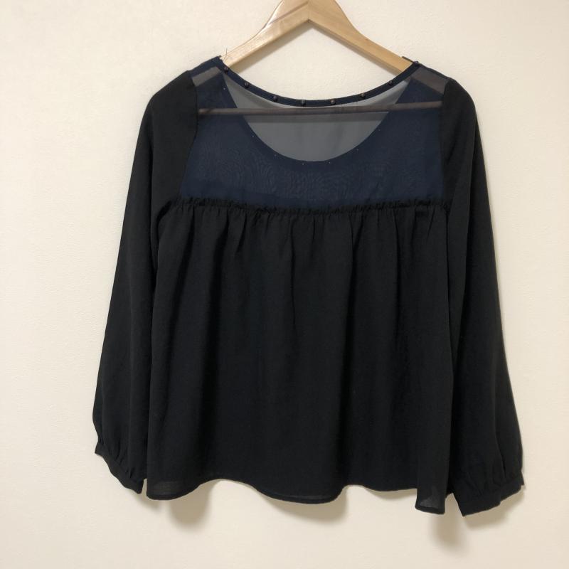 ミスティック mystic カットソー 長袖 FREE 無地 X 黒 / ブラック / X 紺 / ネイビー / レディース USED 古着 中古 10010189