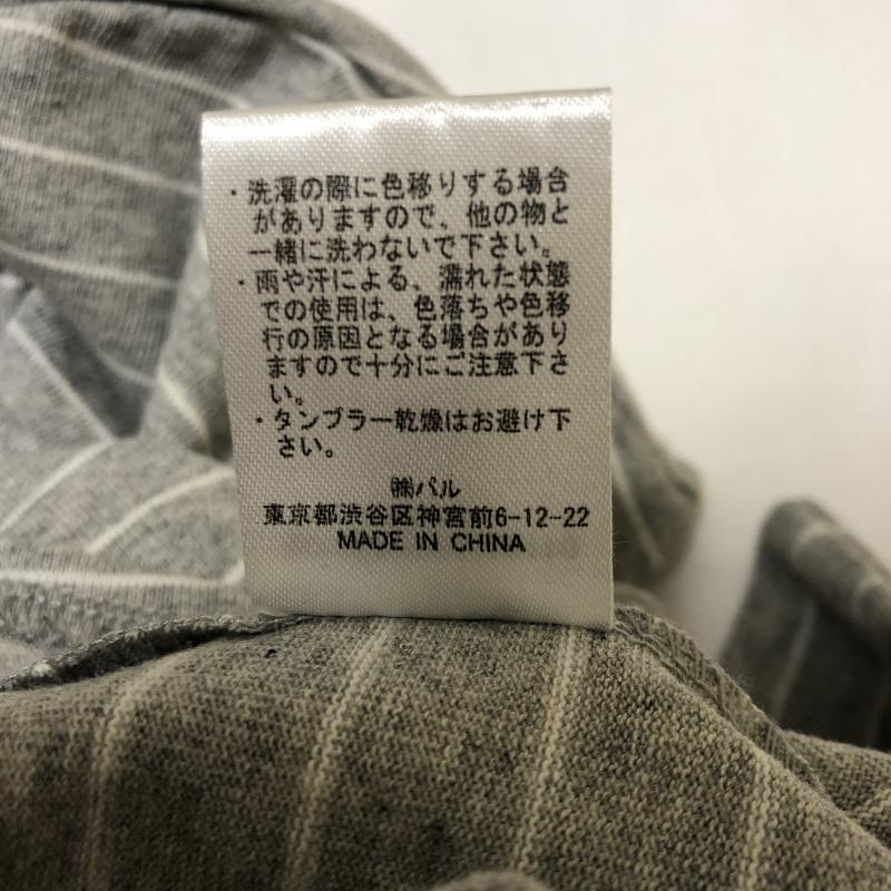 ミスティック mystic カットソー 半袖 ボーダー柄 灰 / グレー / X 白 / ホワイト / レディース USED 古着 中古 10010191