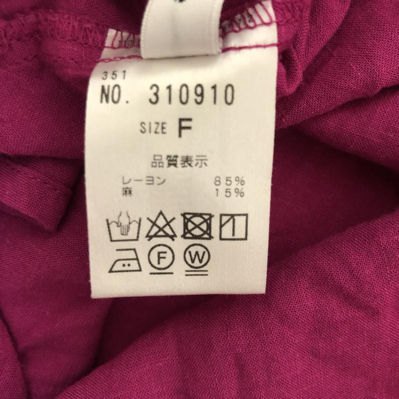 ナチュラルクチュール natural couture カットソー 半袖 FREE 無地 紫 / パープル / レディース USED 古着 中古 10010192