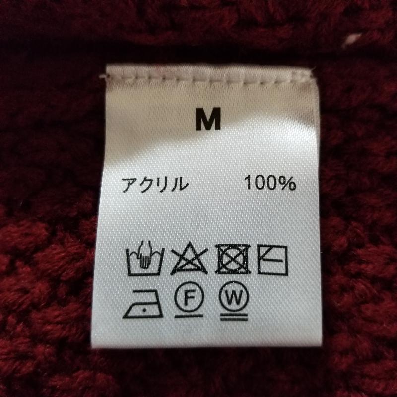 アールディゴースト RD.Ghost ニット、セーター 長袖 M 無地 赤 / レッド / メンズ USED 古着 中古 10010214