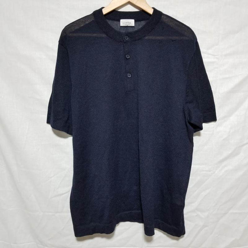 ジュンレッド JUNRed カットソー 半袖 LL 無地 紺 / ネイビー / メンズ USED 古着 中古 10010217