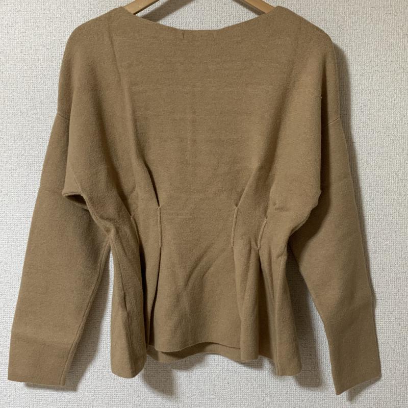ドナマリー DONA MARIE ニット、セーター 長袖 38 無地 茶 / ブラウン / レディース USED 古着 中古 10010244