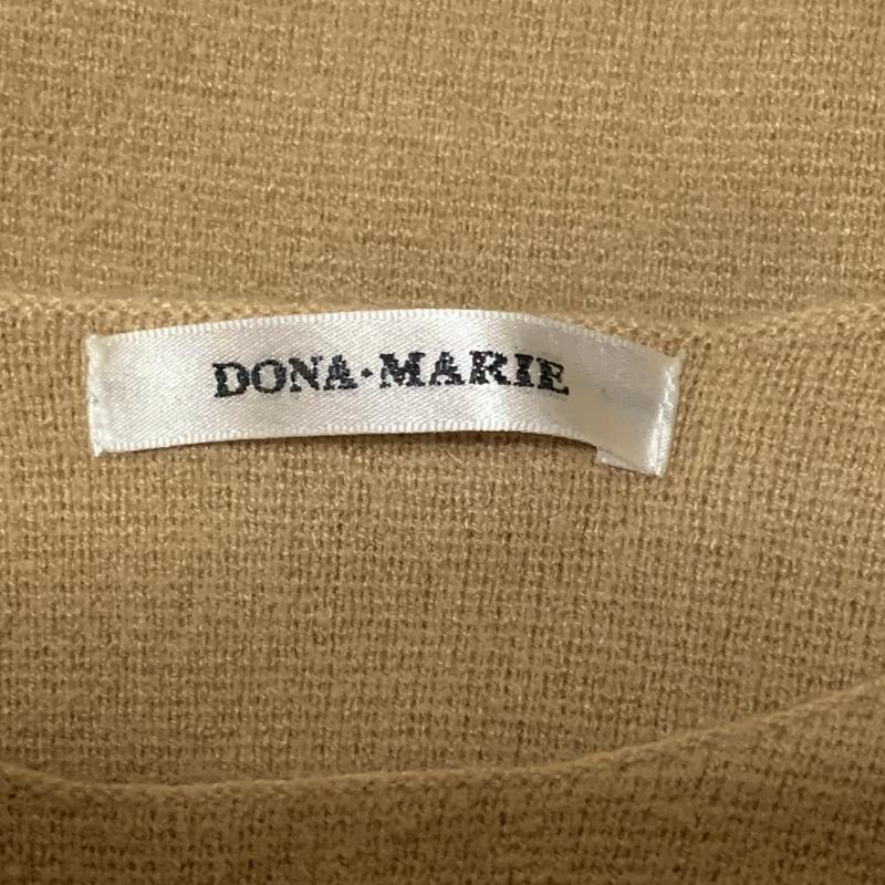 ドナマリー DONA MARIE ニット、セーター 長袖 38 無地 茶 / ブラウン / レディース USED 古着 中古 10010244