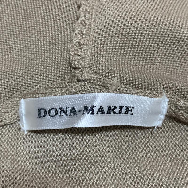 ドナマリー DONA MARIE ニット、セーター 七分袖 フィッシュテールニット 36 無地 茶 / ブラウン / レディース USED 古着 中古 10010253