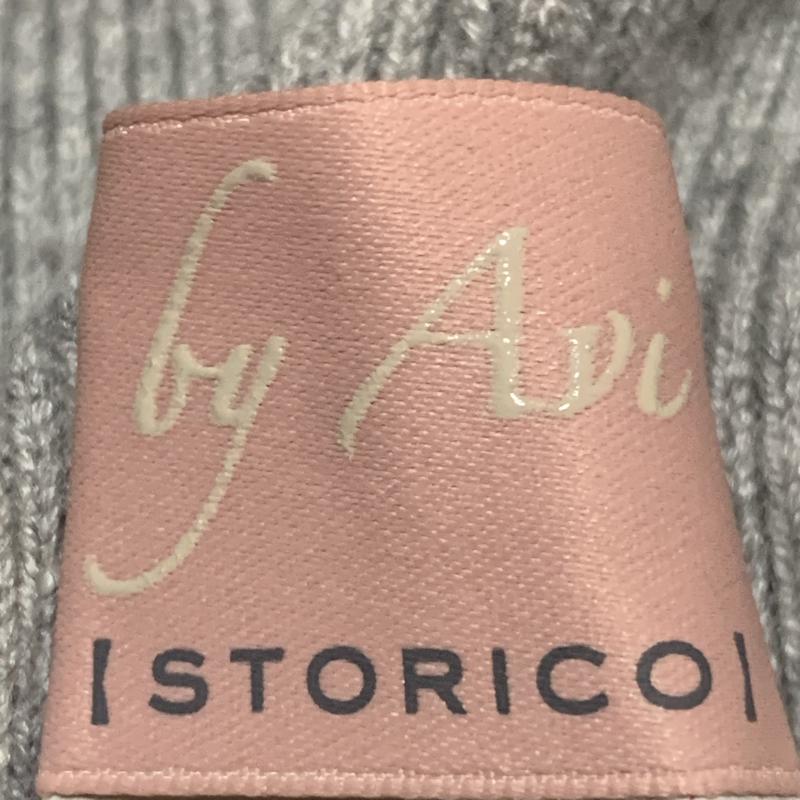 ストリコ STORICO ニット、セーター 長袖 オフショルダーニット FREE 無地 灰 / グレー / レディース USED 古着 中古 10010254