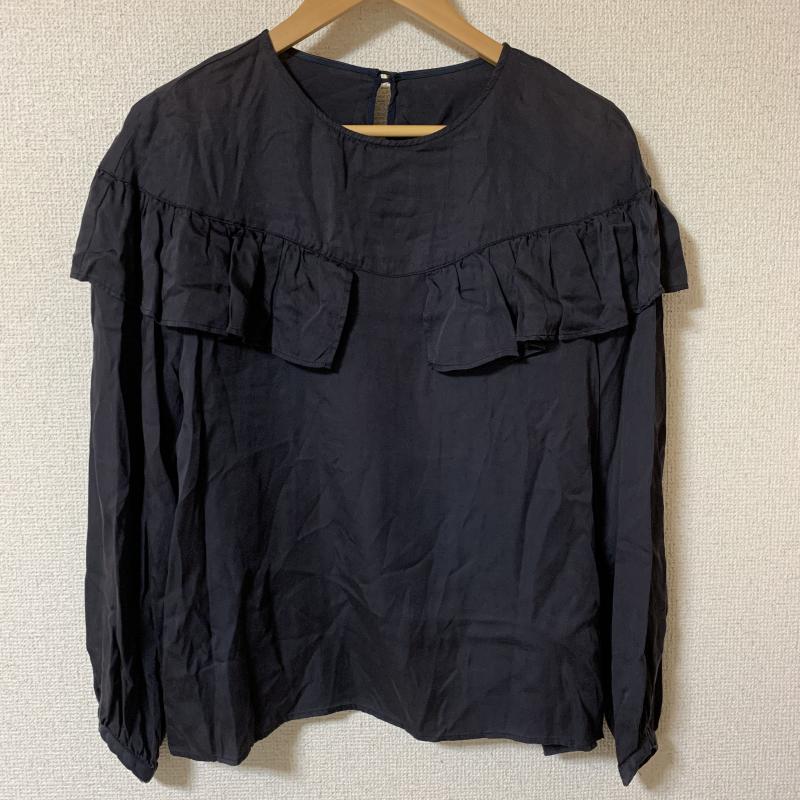 シードレイク Seadrake シャツ、ブラウス 長袖 36 無地 黒 / ブラック / レディース USED 古着 中古 10010261