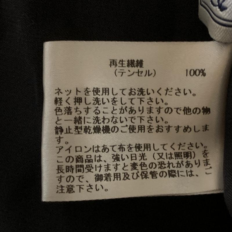 シードレイク Seadrake シャツ、ブラウス 長袖 36 無地 黒 / ブラック / レディース USED 古着 中古 10010261