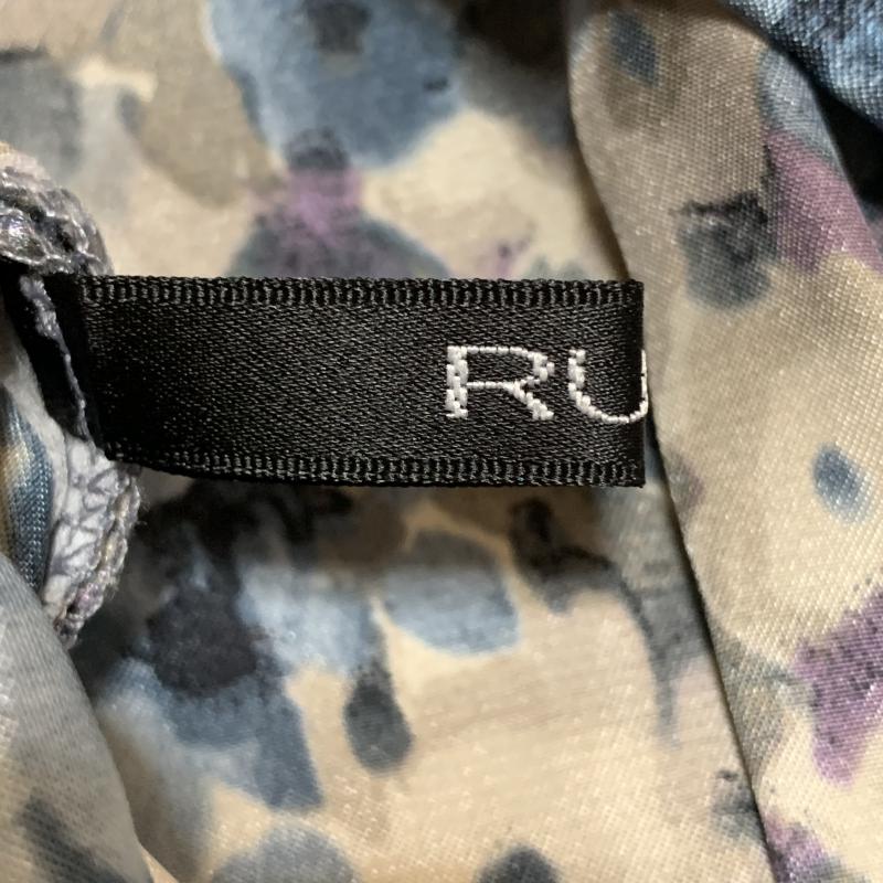 ルール RULe カットソー 長袖 M 花柄 青 / ブルー / X ベージュ / ベージュ / X 紫 / パープル / レディース USED 古着 中古 10010262