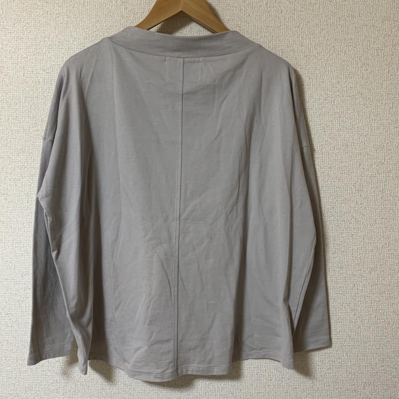 ノーブルブラン NobleBlanc カットソー 長袖 36 無地 灰 / グレー / レディース USED 古着 中古 10010263