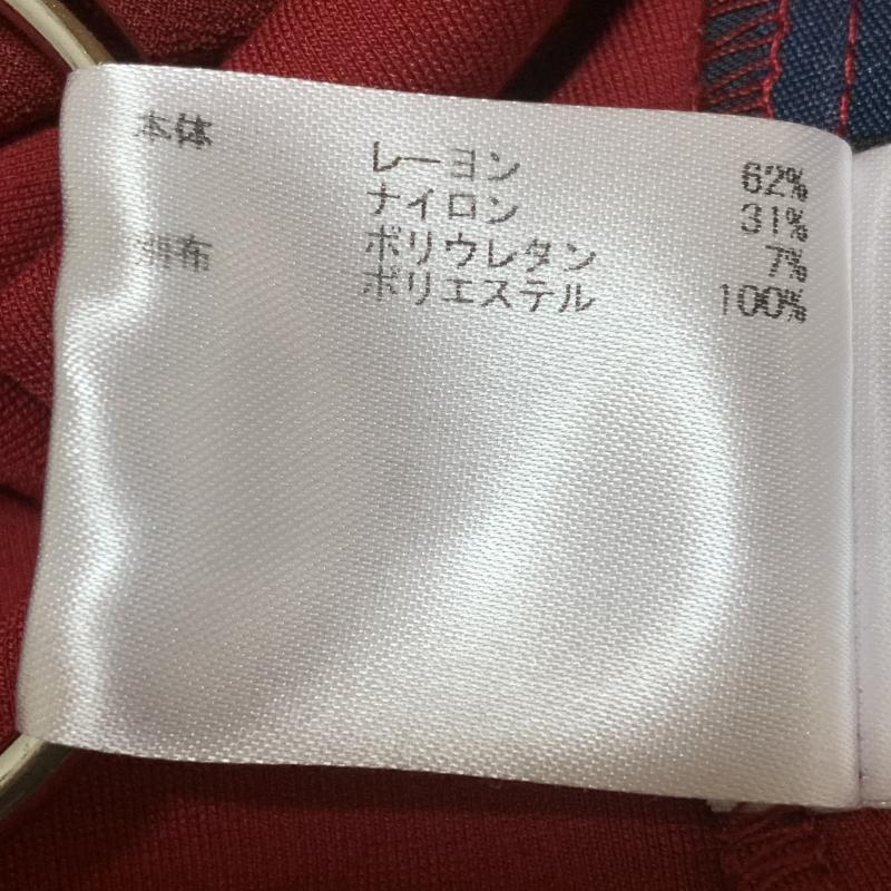 エンネア Ennea シャツ、ブラウス 長袖 袖まくりデザイン 38 無地 赤 / レッド / レディース USED 古着 中古 10010269