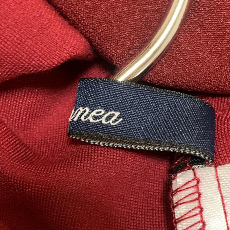 エンネア Ennea シャツ、ブラウス 長袖 袖まくりデザイン 38 無地 赤 / レッド / レディース USED 古着 中古 10010269