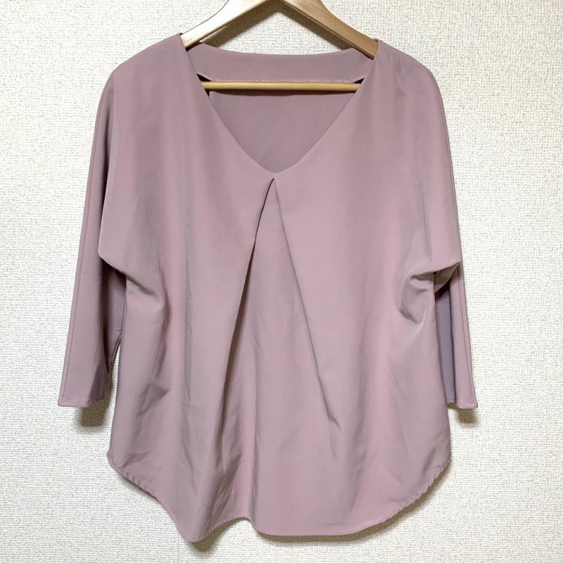 エマテイラー Emma Taylor シャツ、ブラウス 七分袖 36 無地 桃 / ピンク / レディース USED 古着 中古 10010276